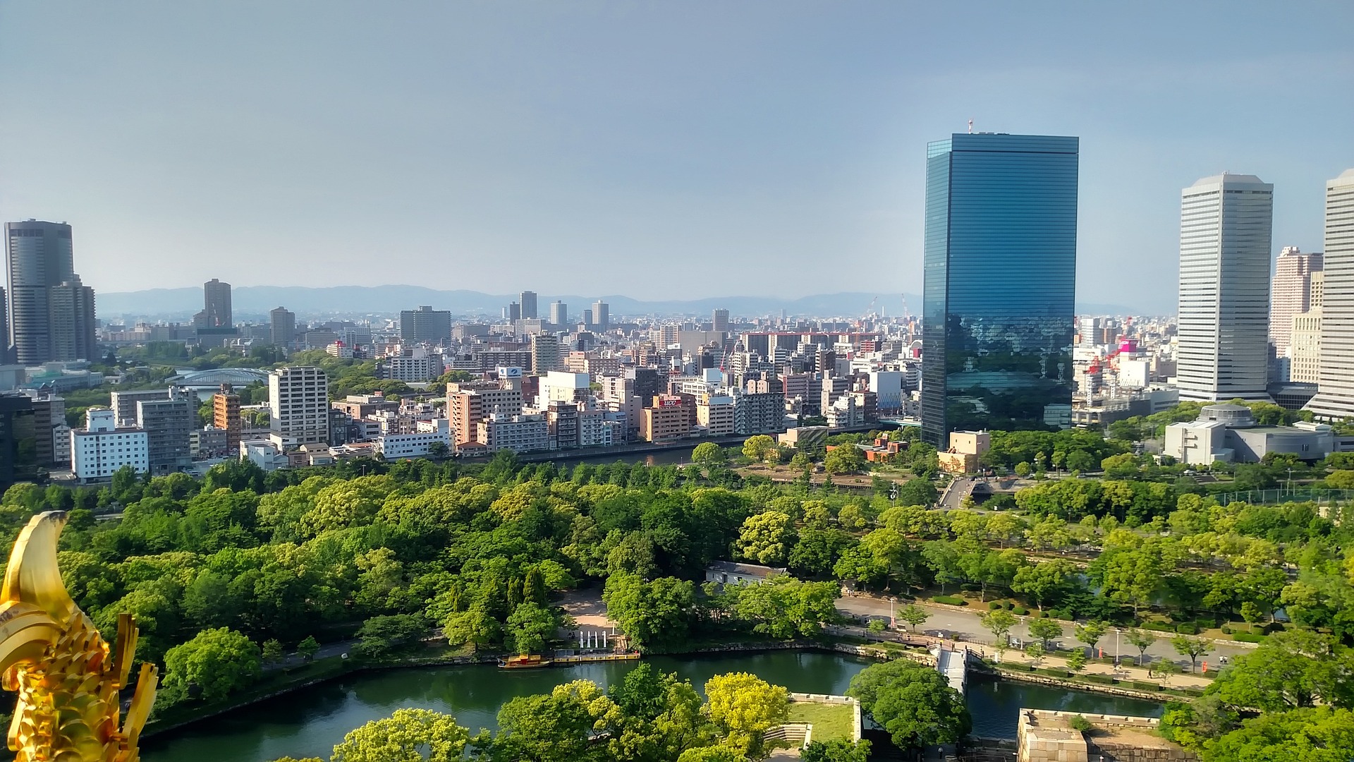 The Osaka skyline